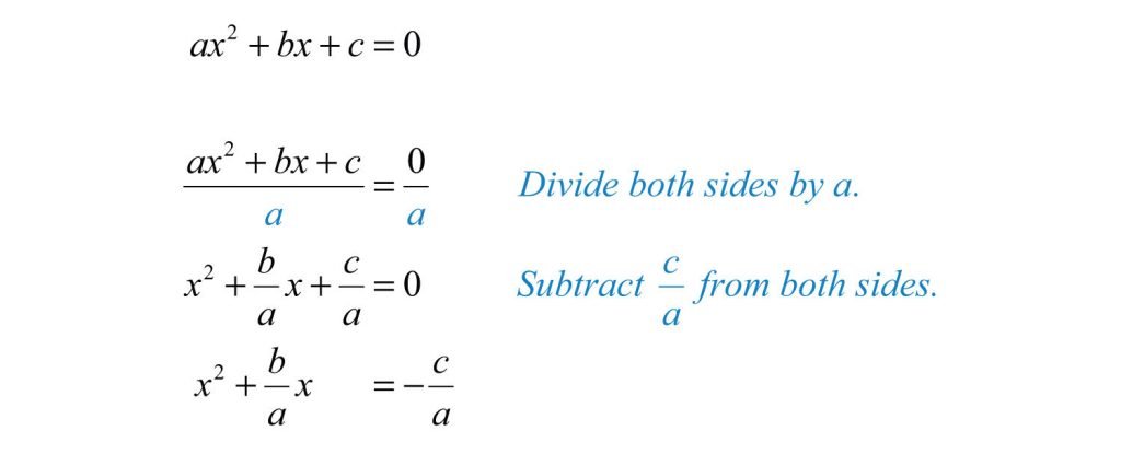  Standard Form of a Quadratic Equation