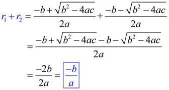 Sum & Product of Quadratic Equation
