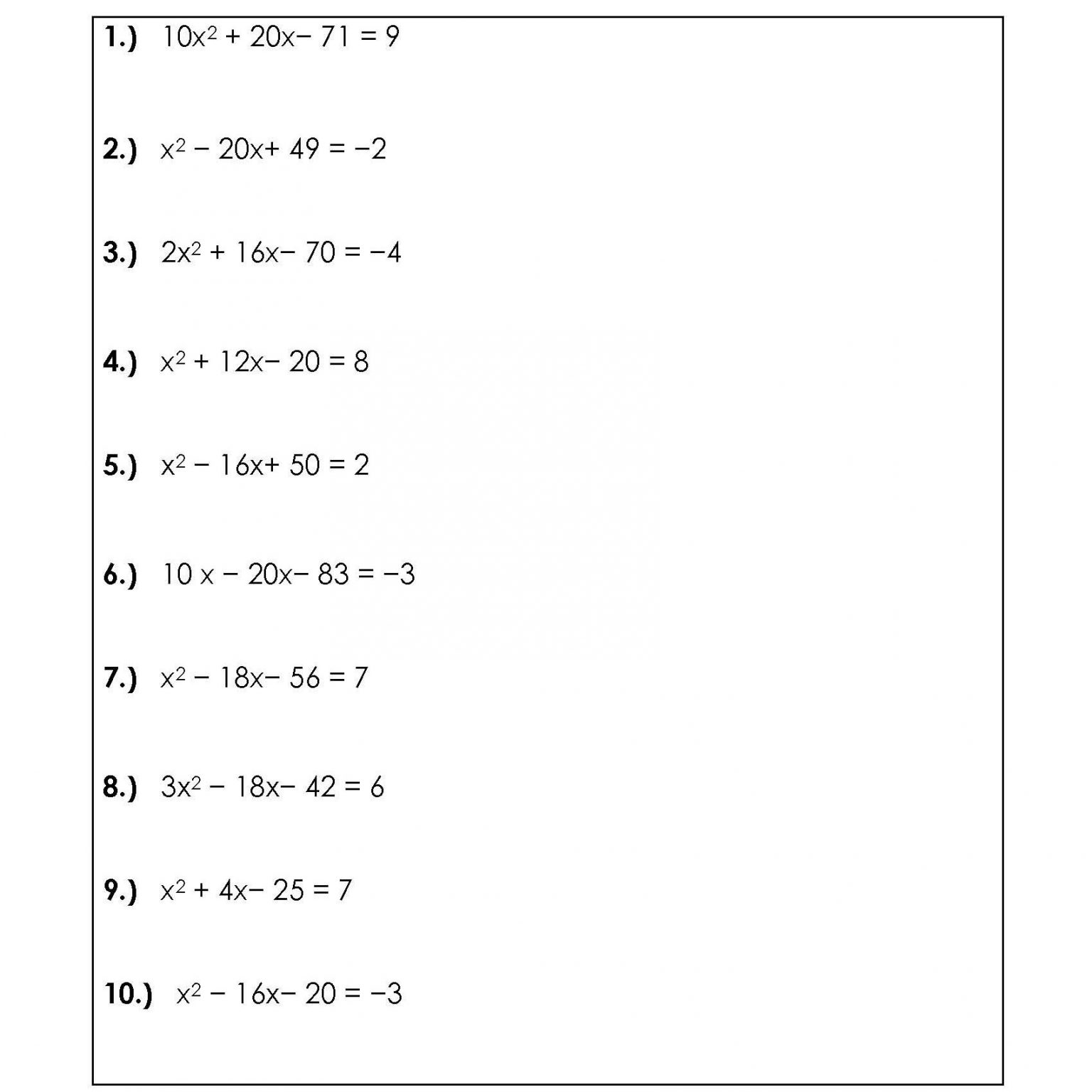 solving quadratic equations by square roots word problems
